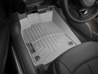Ковры резиновые WeatherTech передние серые Audi A6 12+ 465641 - Фото 0