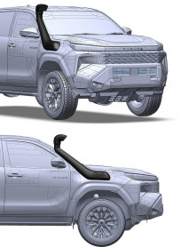 Виносний повітрозабірник (шноркель) SAFARI V-spec Hilux 2026+ SS223HF - Фото 1