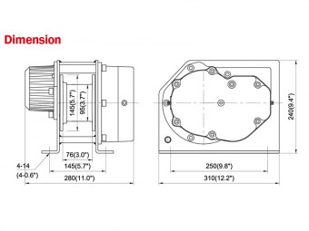 Лебідка COMEUP DH-500A 24V 752939 - Фото 1