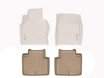 Ковры резиновые WeatherTech Infiniti Q-70 14+ задние беж. 453042 - Фото 1