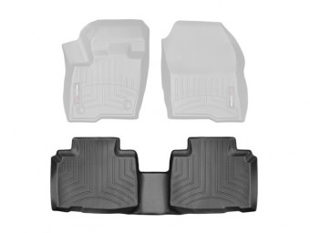 Ковры резиновые WeatherTech Ford Edge 16+ задние черные 448152 - Фото 1