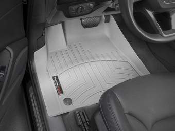 Ковры резиновые WeatherTech Audi Q7 16+ передние серые 468871 - Фото 0