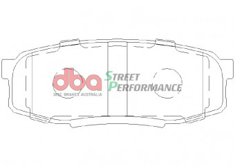 Тормозные колодки DBA Street Performance для Toyota LC200/Lexus LX570, задние 1857SP