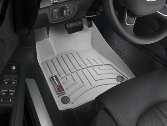 Ковры резиновые WeatherTech передние серые Audi A8 12+ 464201