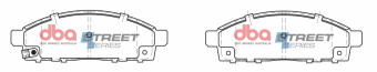 Тормозные колодки DBA Street Series Mitsu L200 06+ передние DB1774SS - Фото 1