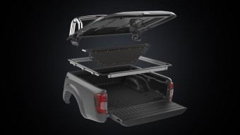 Кришка багажного відсіку PROFORM Tango з дугами (чорна, текстурована) Ford Ranger 15+ 10053716 - Фото 1