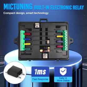 Панель керування додатковим електрообладнанням 12/24V на 8 кнопок Mictuning - Фото 5