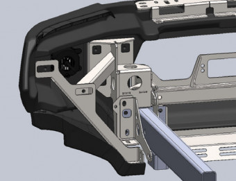 Передній захист Smart для TOY HILUX 2015+ (LED поворот. та габарити) SA173BL171 - Фото 2