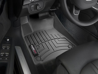 Килимки гумовi WeatherTech переднi чорнi Audi A8 12+ 444201 - Фото 0