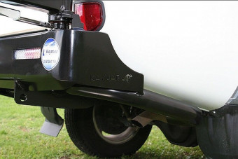 Задній захисний бампер KAYMAR з двома штоками MITSU Pajero Sport 10+ K3320 - Фото 1